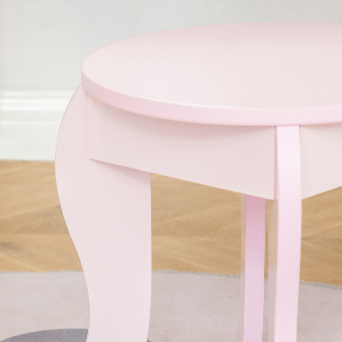 EasyComfort Tavolo Trucco per Bambini - Make-uptafel met krukje, 60x36x88 cm, Roze