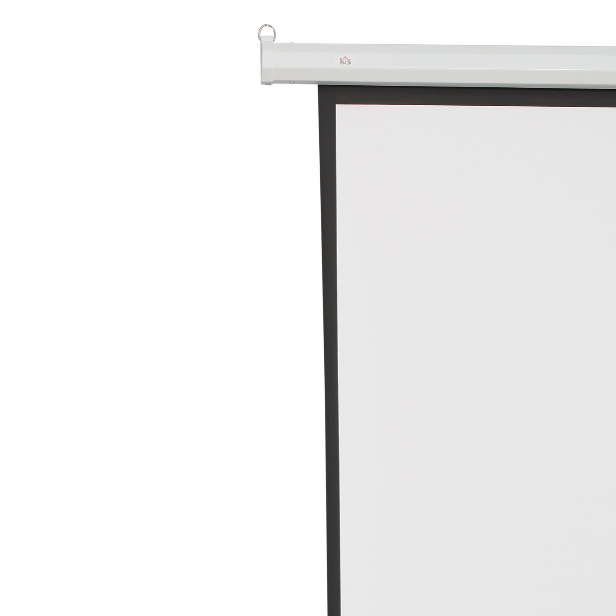 Easycomfort Telo Proiettore 84" Formato 4:3 with Telecomando, in Tessuto Plastico e Metallo, 171x130 cm, white
