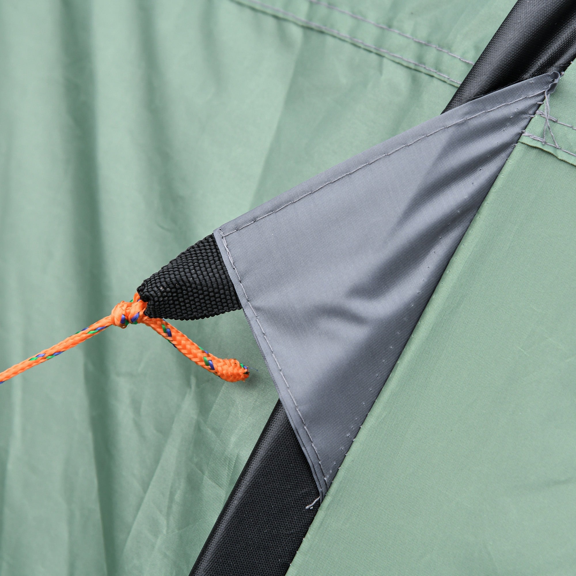 EASYCOMFORT Pop-up campingtent 4-5 personen, 2 deuren, donkergroen
