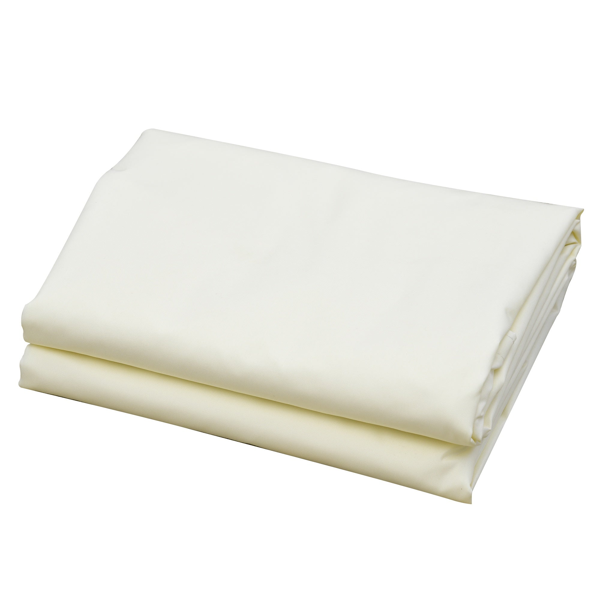 EASYCOMFORT Rectangular Shade Sail 4x6m, Outdoor Awning in Anti-UV Breathable Cream White Polyester