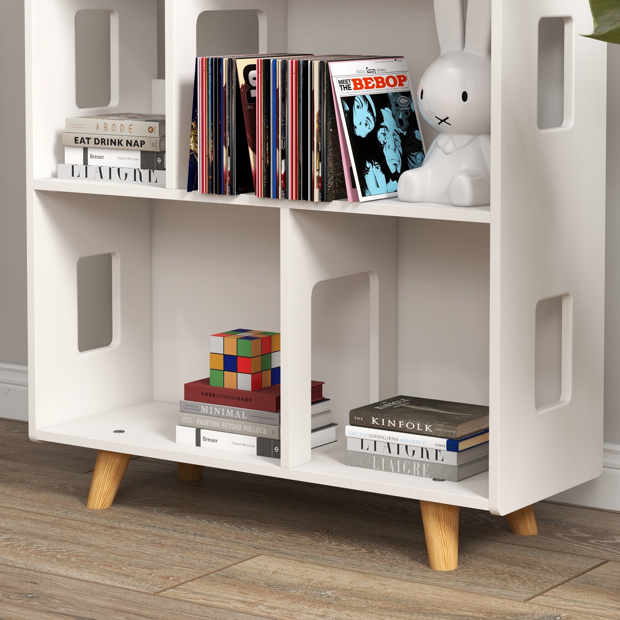 EasyComfort ZONEKIZ Kinderboekenkast 3 niveaus 65x25x108.5 cm