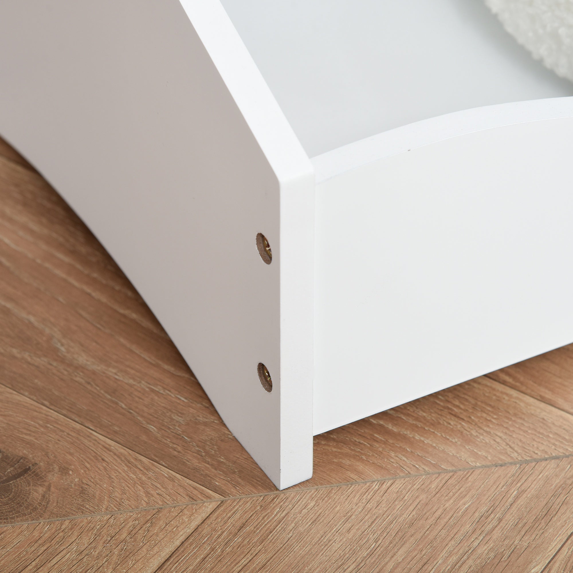 EasyComfort kinderkapstok met planken en zijhaken - wit