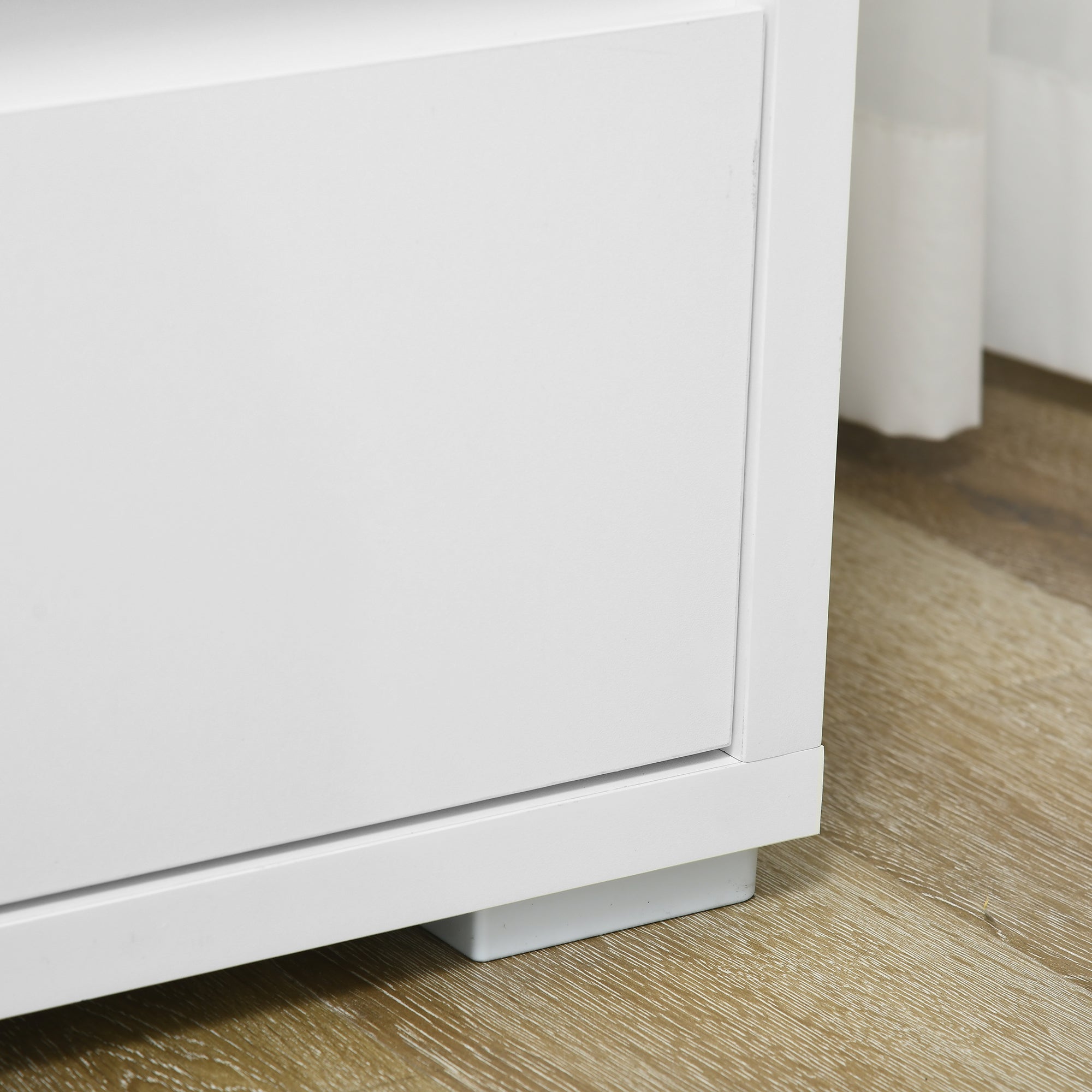 Easycomfort Cassettiera a 3 Cassetti in Truciolato white per Camera da Letto, Studio e Soggiorno, 70Lx37x75cm