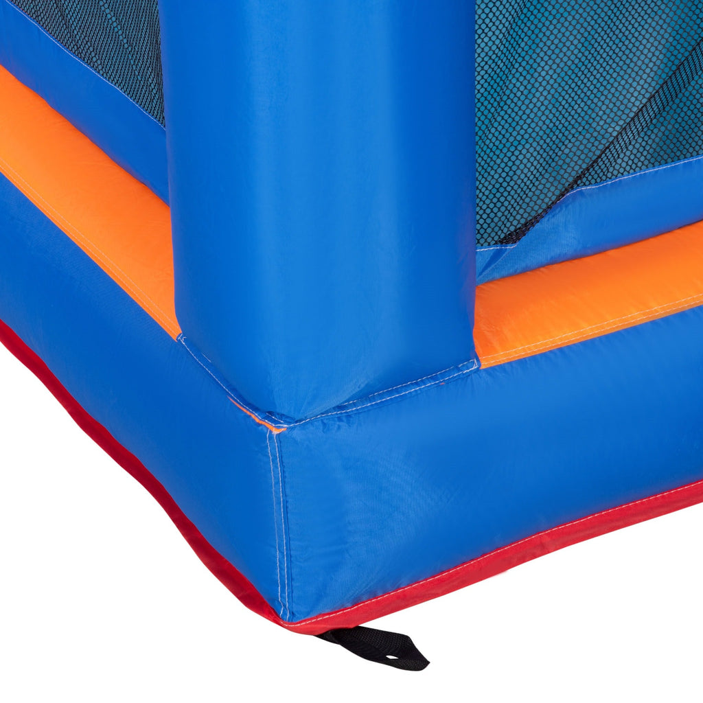 Easycomfort Castello opblaasbaar speelkasteel 3–8 jaar met glijbaan, trampoline en zwembad 380x340x170 cm