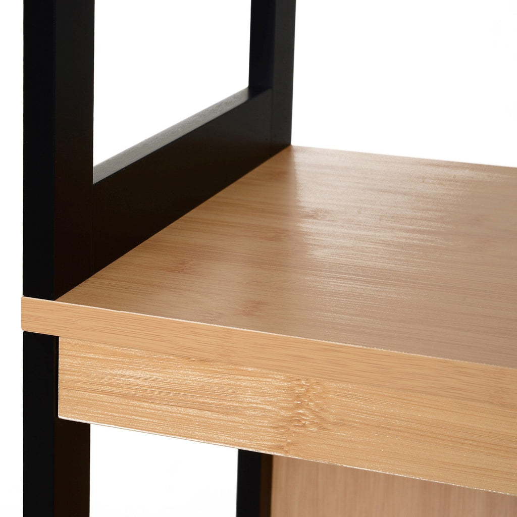 EasyComfort Kolomkast badkamer 2 lades 3 open vakken 30x30x144.3 cm