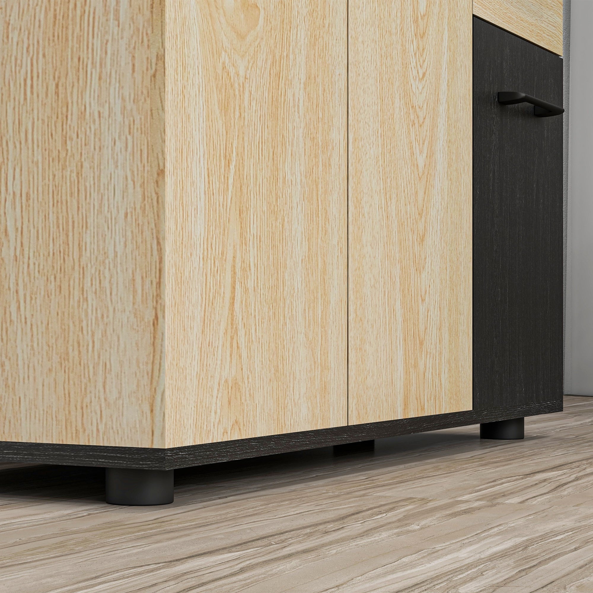 EasyComfort Credenza Moderna Dressoir 2 kasten & 2 lades 90x30x75.5 cm