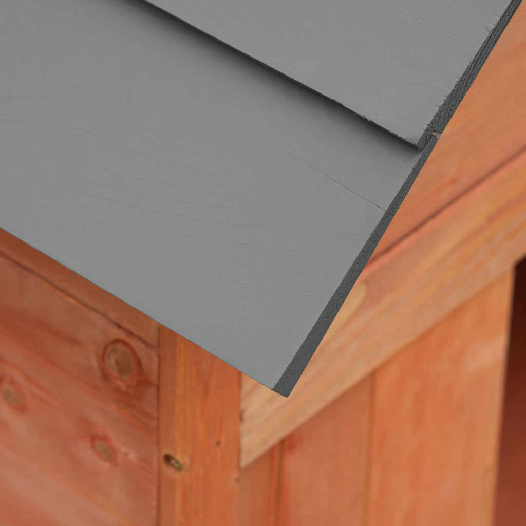 EASYCOMFORT Raised Kennel for Dogs up to 30 kg in Wood 81.3x91.5x98.5 cm