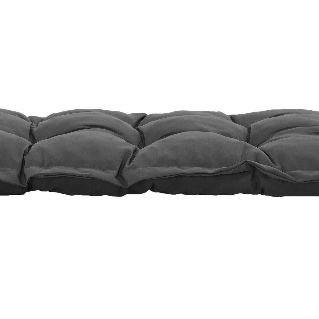 EasyComfort Cuscino per Panchina da Giardino bankkussen 100x40 cm donkergrijs