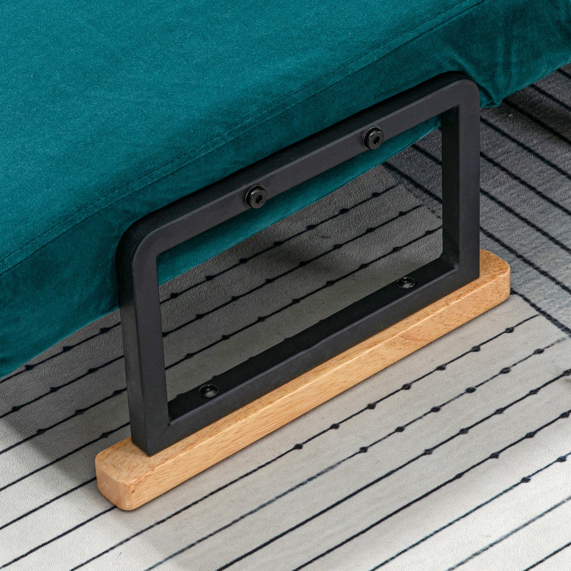 EasyComfort 3-in-1 slaapbank tweepersoons, 5-standen verstelbare rug, watergroen