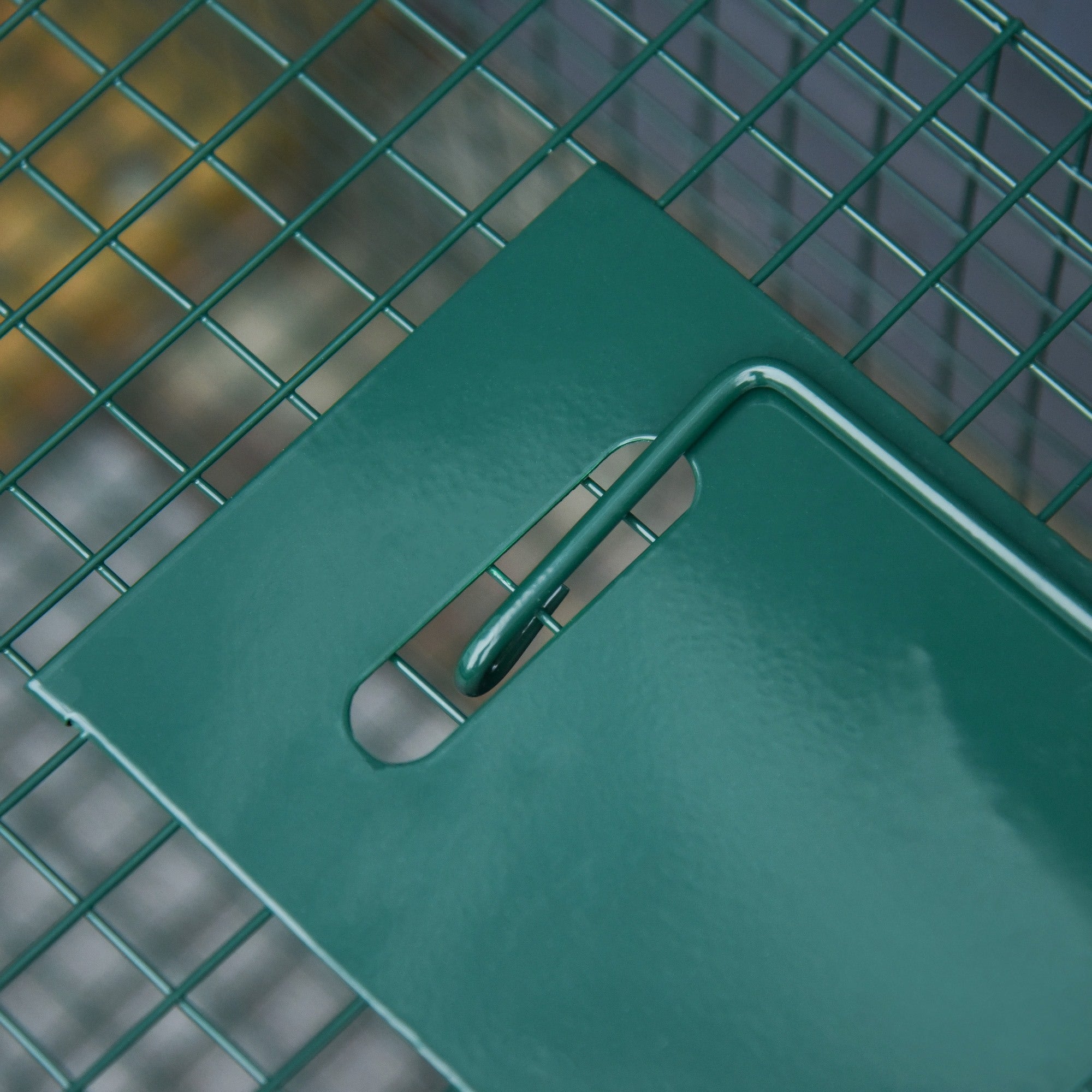 EASYCOMFORT Trap Cage for Live Animals with Double Door, Trap for Rabbits, Cats and Small Animals, 100x25x28cm