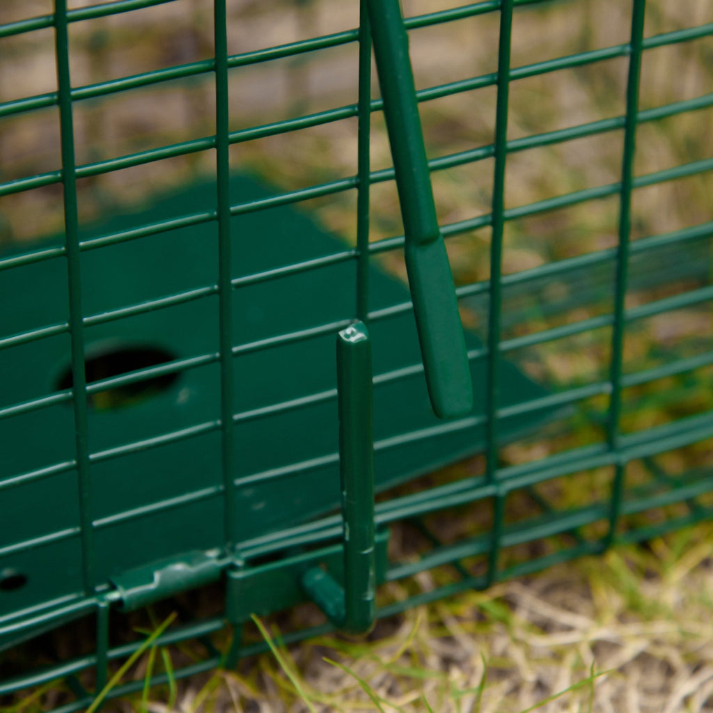 EASYCOMFORT Trap Cage for Live Animals with Single Door, 60x18x20cm, Green