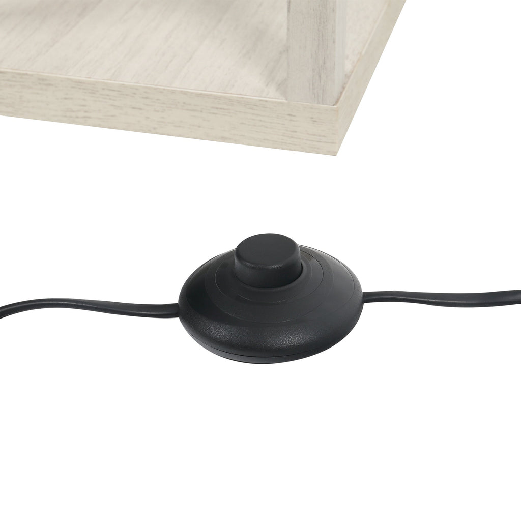 EasyComfort vloerlamp met 3 planken 40W E27 26x26x160 cm eiken