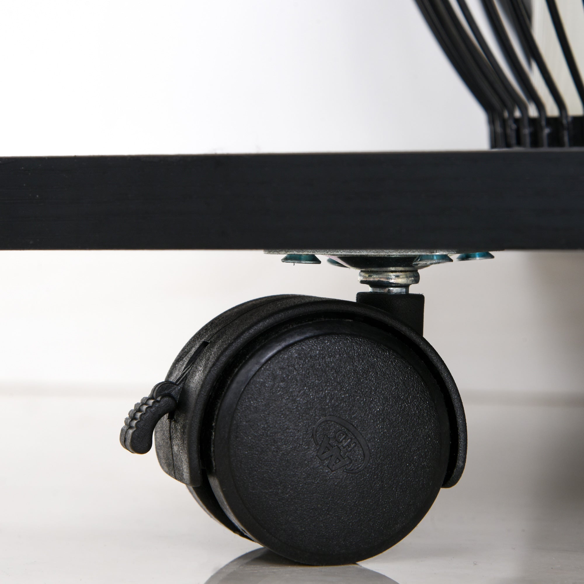 Easycomfort Mobile Porta Stampante in Legno black with 1 Cassetto, 2 Ripiani e Mensola CPU, per Ufficio 60x40x68.5cm