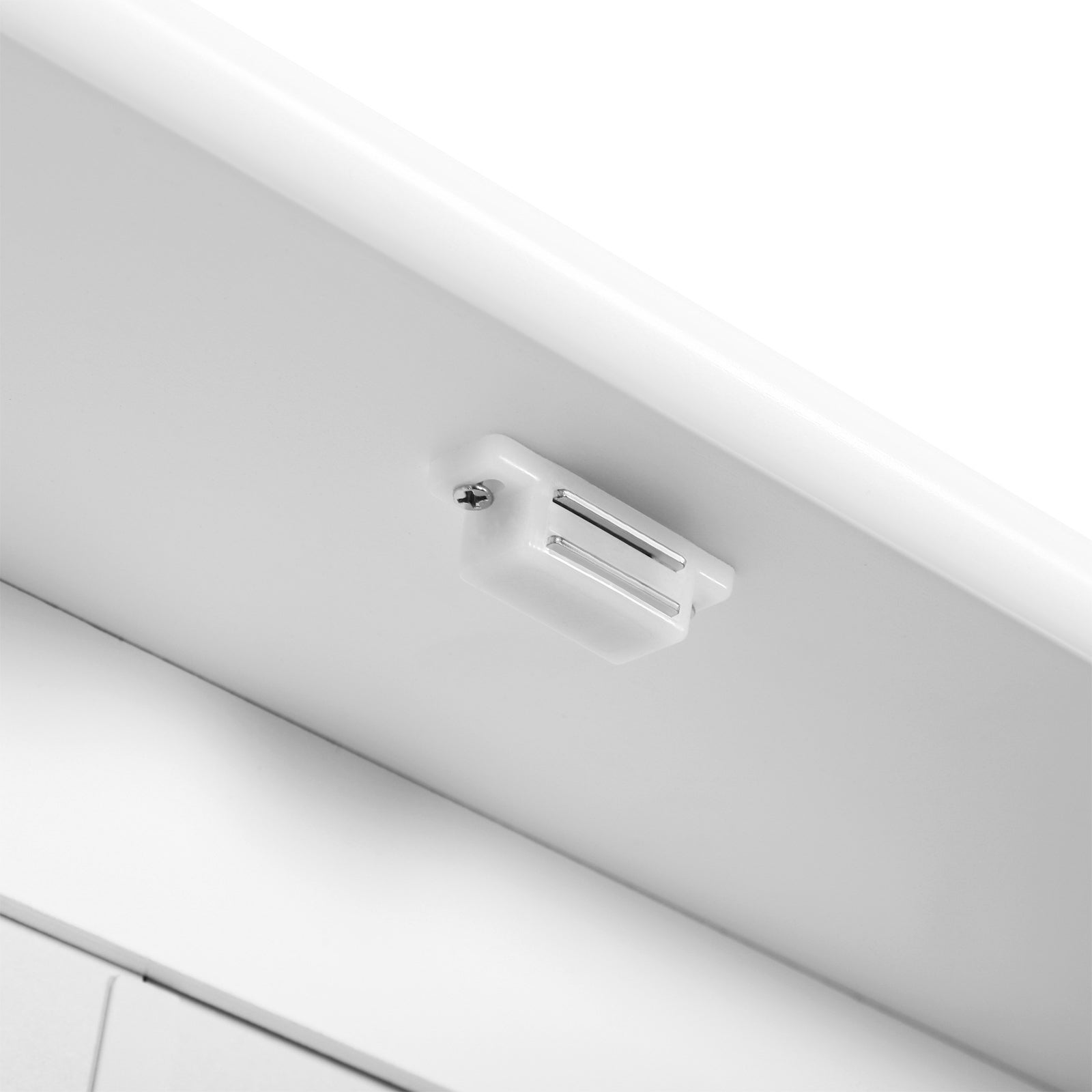 Easycomfort Mobiletto Armadietto a Muro with Specchio da Bagno Cucina in MDF 56 x 13 x 58cm white