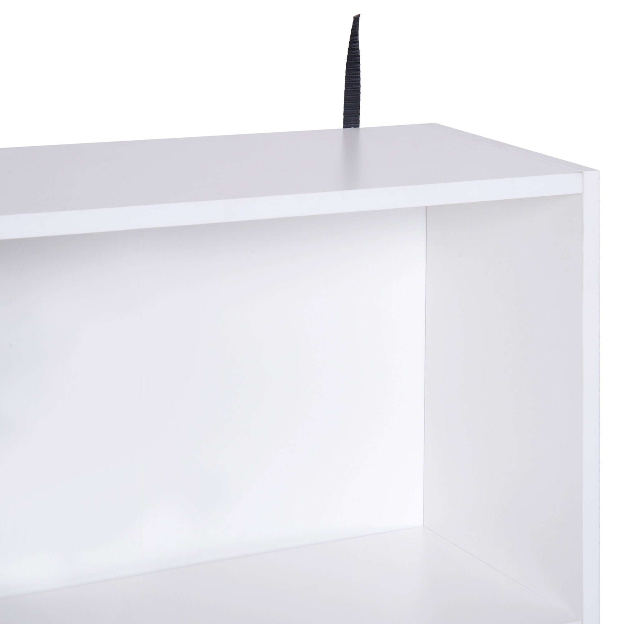 EasyComfort Boekenkast met dennenhouten pootjes wit 80x23.5x118 cm