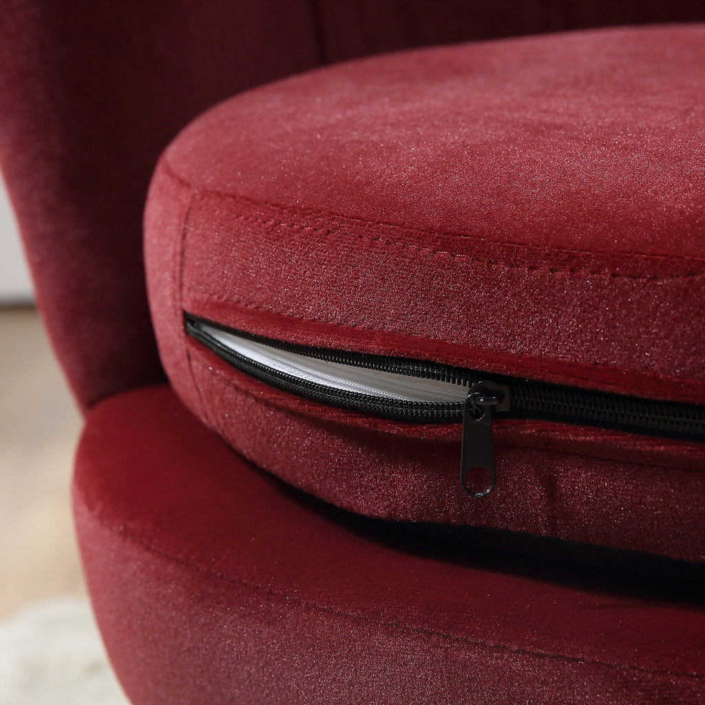 EasyComfort Conchiglia fauteuil 76x67x74 cm donkerrood