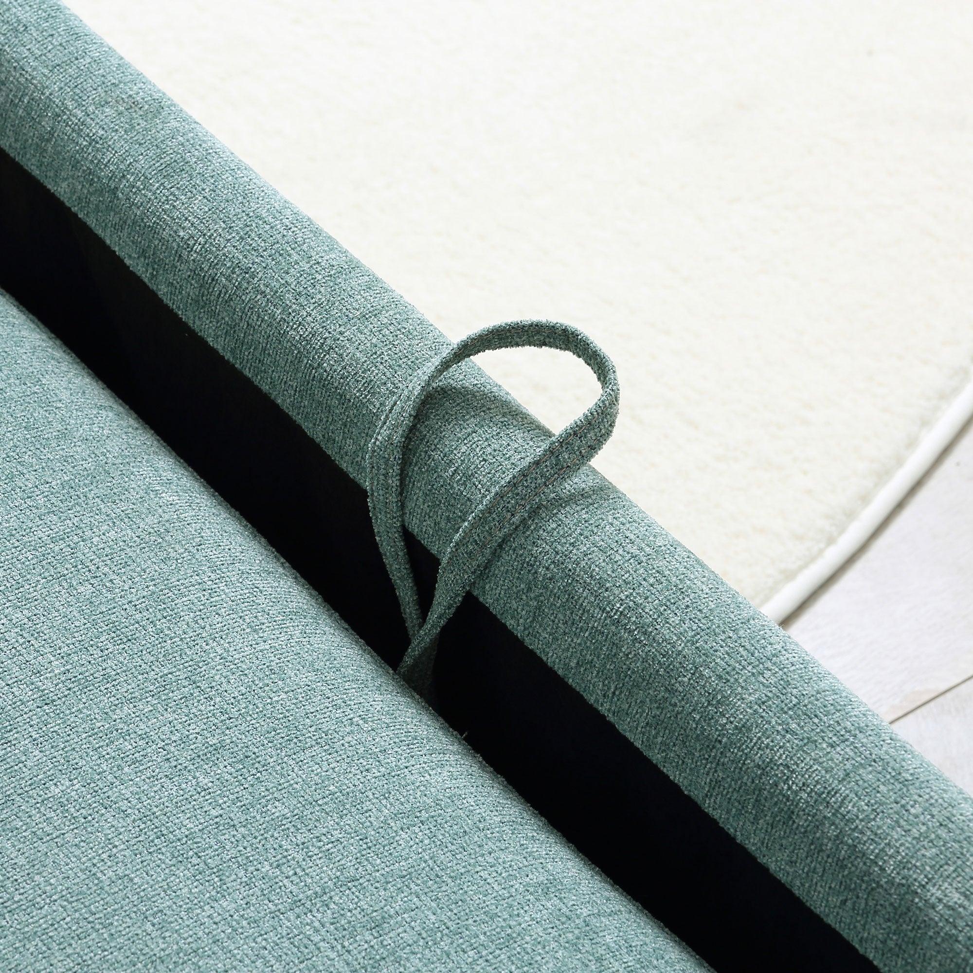 Easycomfort Poltrona Letto Singolo Salvaspazio Reclinabile su 4 Livelli with Seduta Imbottita, 96x84.5x87.5cm, Verde