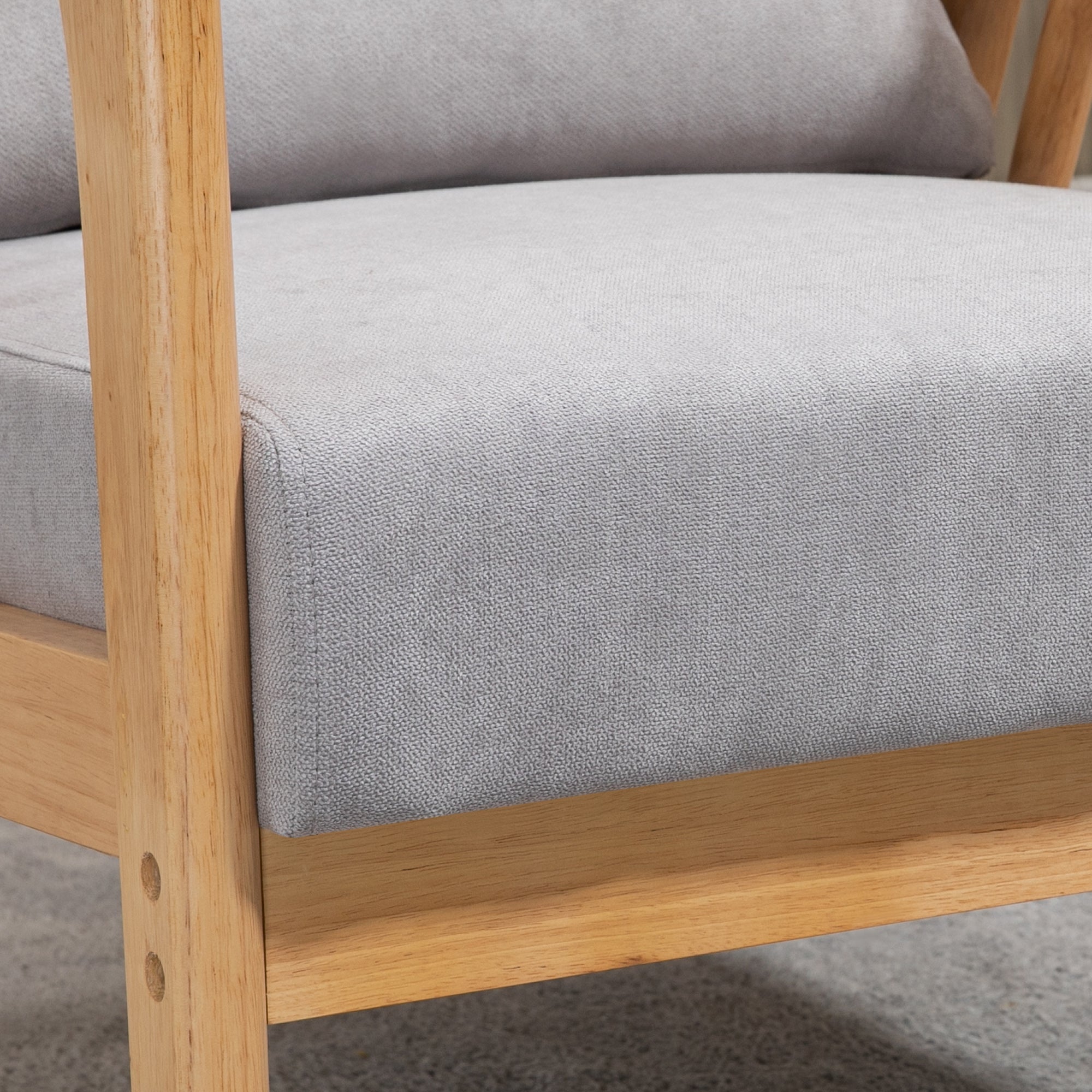 EasyComfort Poltrona Moderna - Moderne fauteuil, 68x75x78 cm, grijs