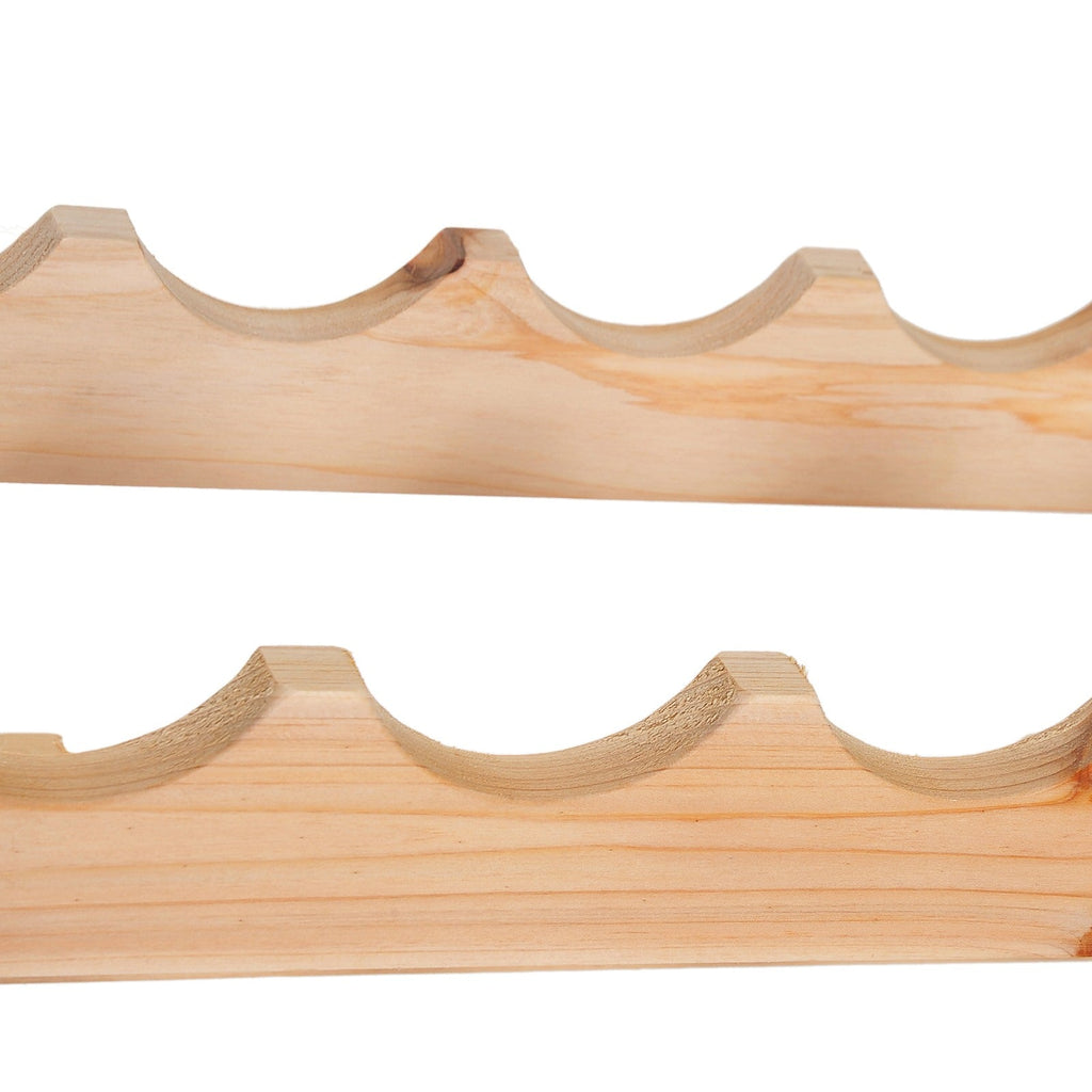 EasyComfort Scaffale Portabottiglie in Legno di Pino, Cantinetta with 6 Ripiani, Max 72 Bottiglie (100 kg), 114 x 28 x 80 cm