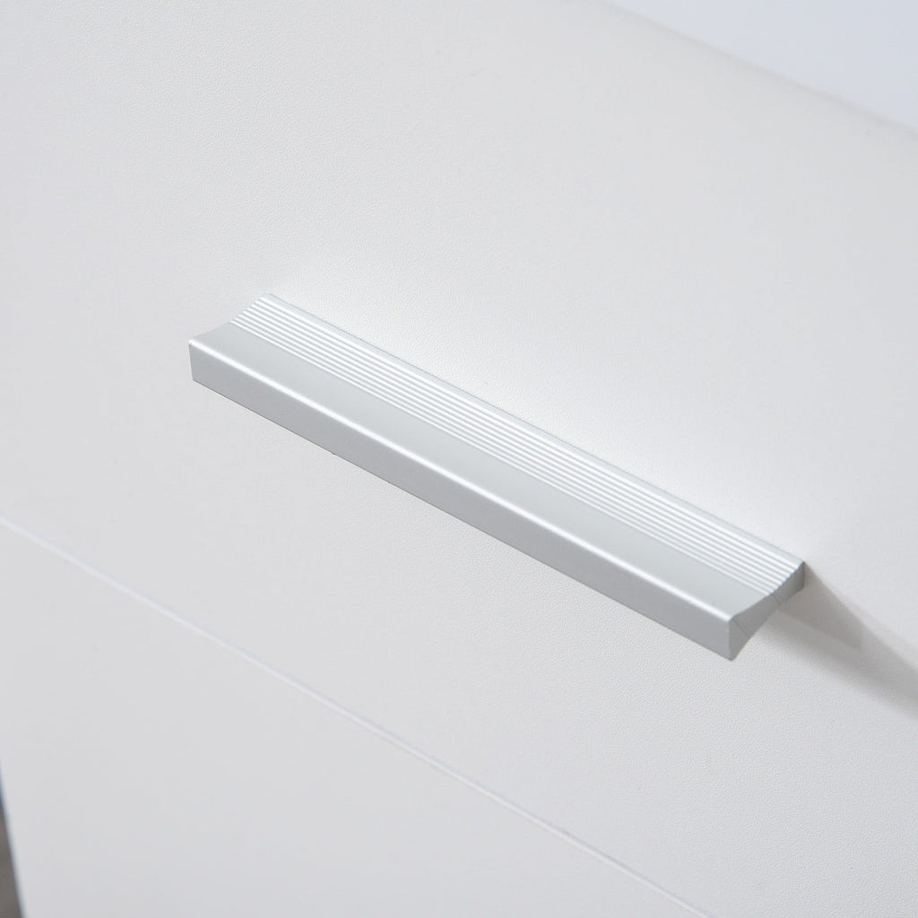 EasyComfort Scrivania Angolare Moderna in Legno with Cassetto, Armadietto e Mensole, Arredamento per Ufficio e Casa, white
