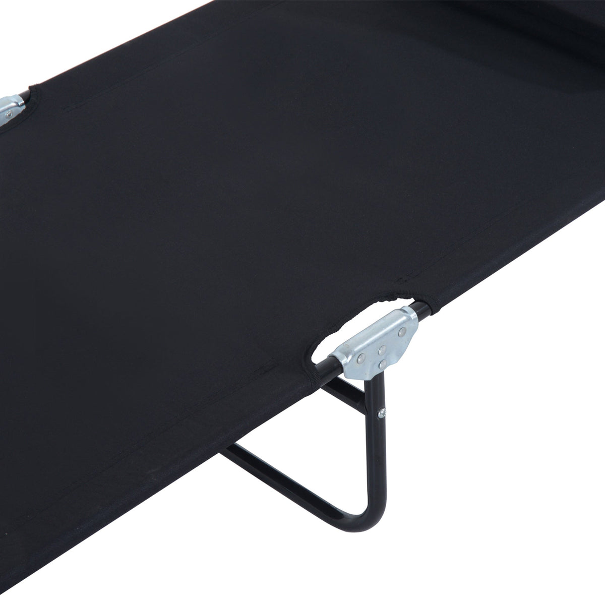 EASYCOMFORT vouw-ligstoel met gezichtsgat en kussens, staal en Oxford-stof