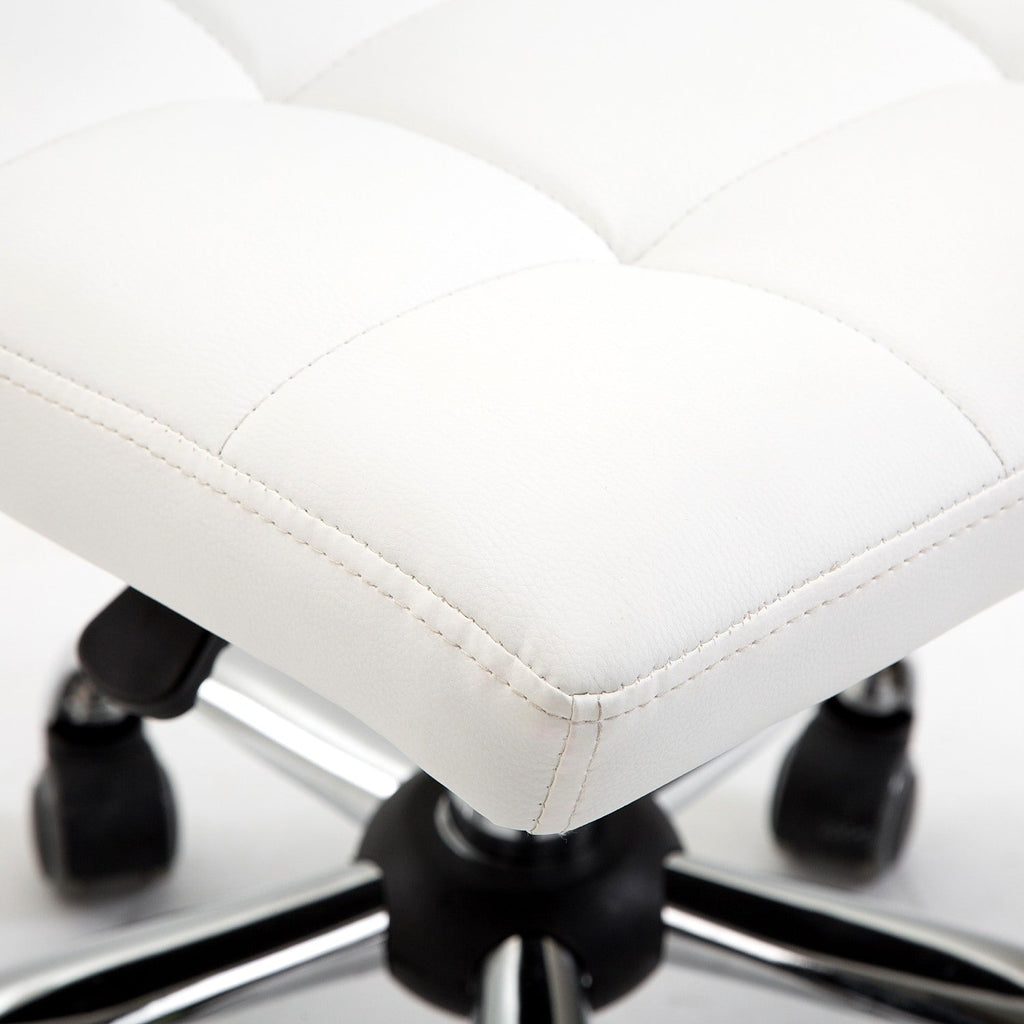 Easycomfort Sedia da Ufficio Ergonomica, Sedia Girevole Altezza Regolabile in Pelle Sintetica 46 × 51 × 80-92cm