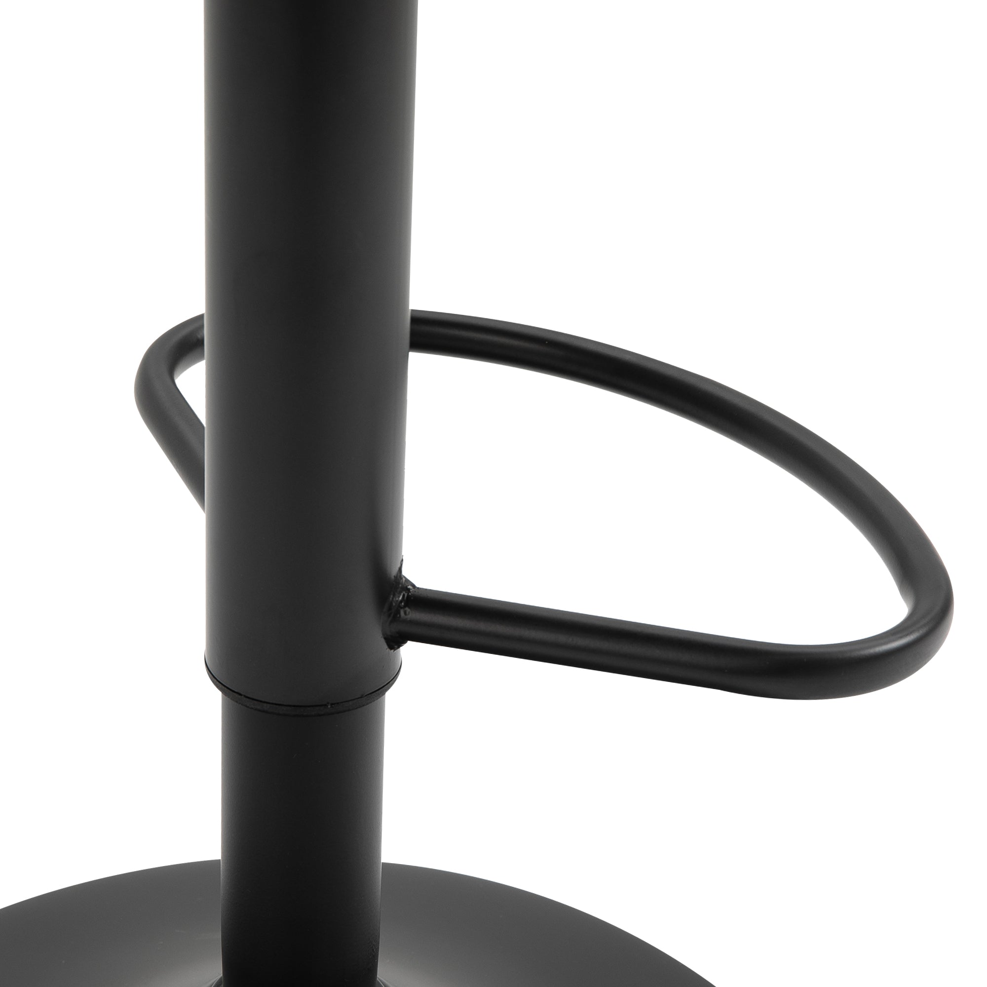 EasyComfort Set 2 Sgabelli Alti da Bar in Stile Industriale with Schienale, Poggiapiedi e Altezza Regolabile, Sedia in Microfibra, Marrone