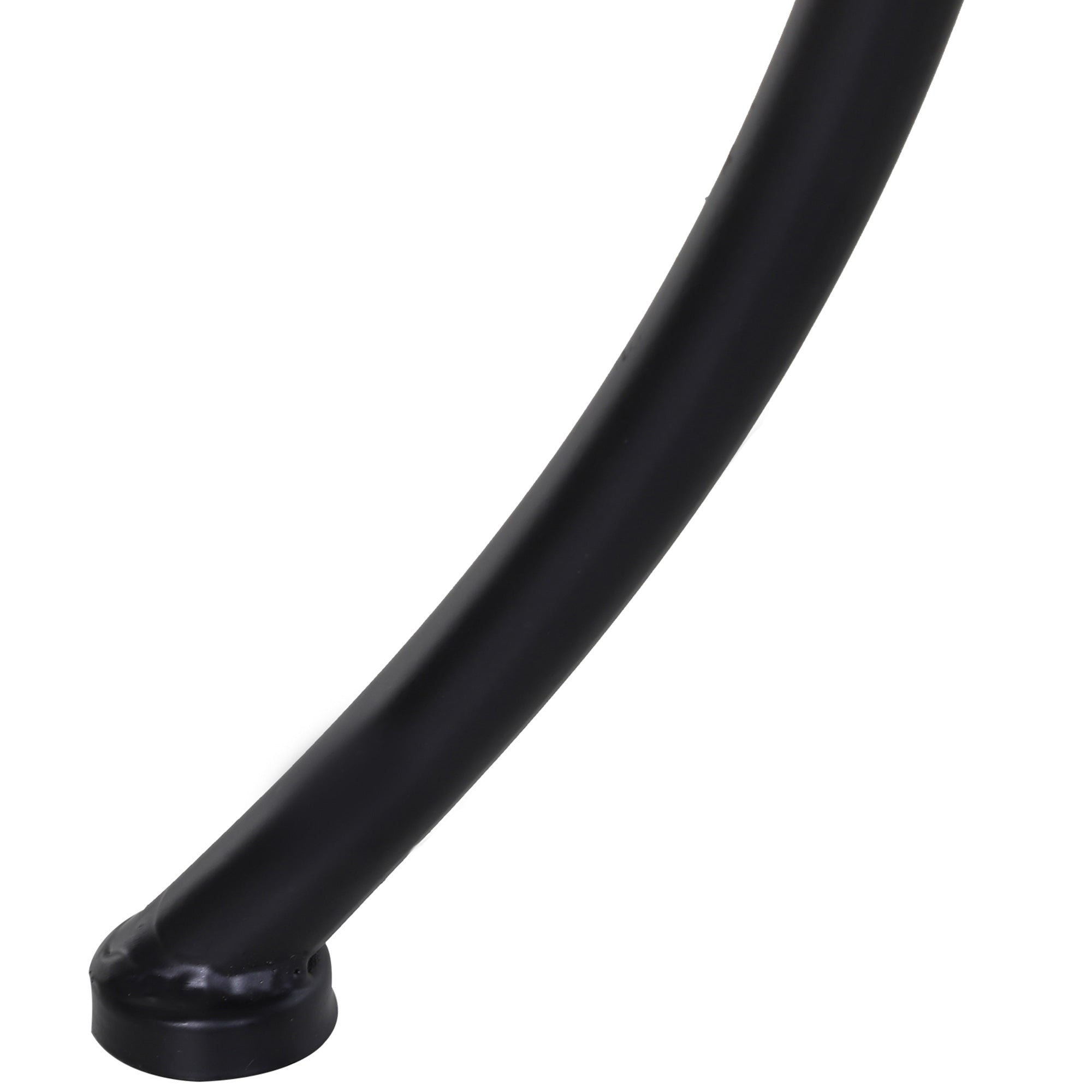EasyComfort Tavolino da Giardino Quadrato in Acciaio with Piano Traforato, 45x45x50 cm, black
