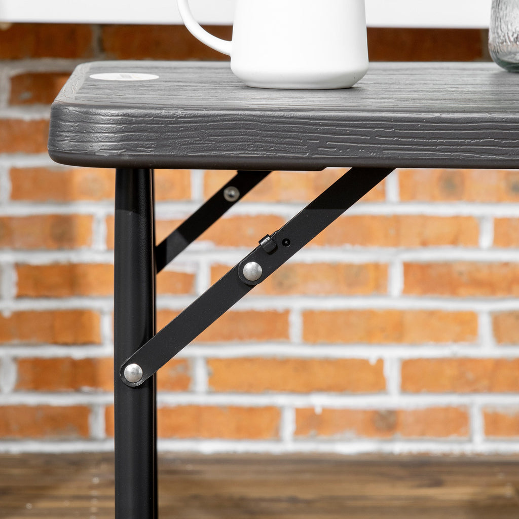 EasyComfort inklapbare tuintafel 4-persoons 118x60 cm – 2 hoogtes