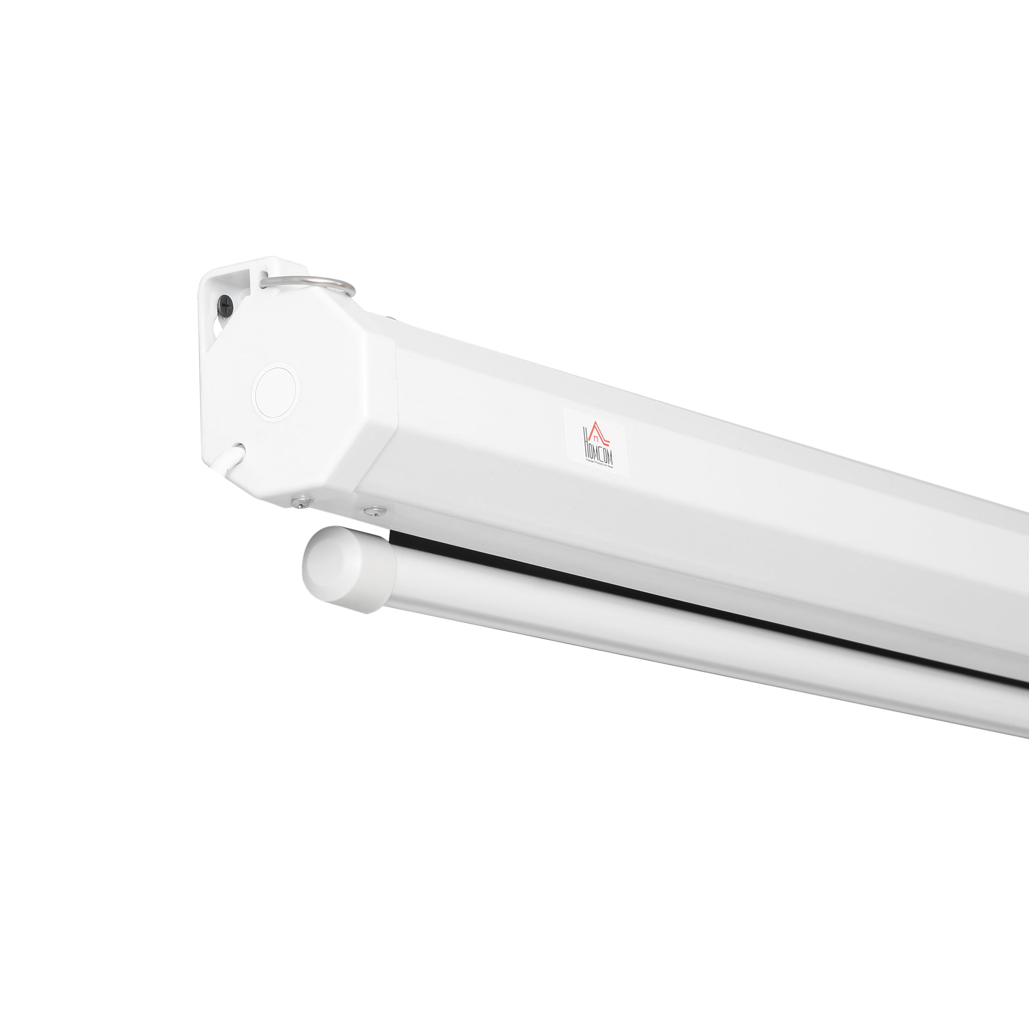Easycomfort Telo Proiettore 84" Formato 4:3 with Telecomando, in Tessuto Plastico e Metallo, 171x130 cm, white