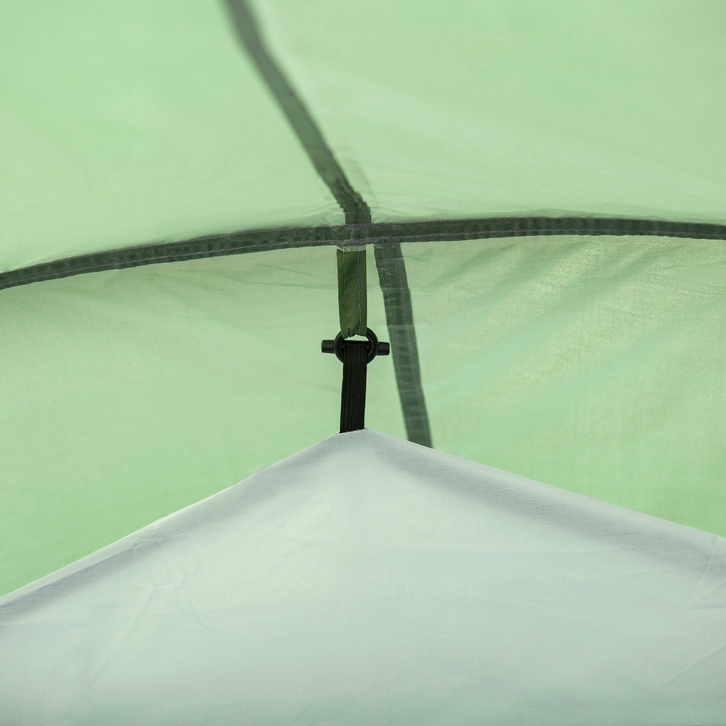 EasyComfort 4-persoons kampeertent met grote voortent - donkergroen