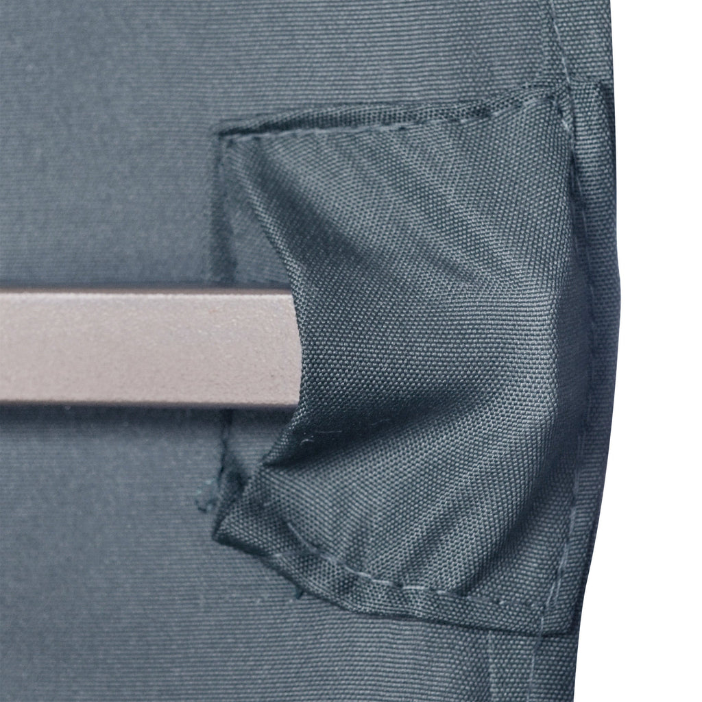 Easycomfort Tetto di Ricambio per Gazebo 3x3 m in Poliestere Grigio with 8 Fori di Ventilazione