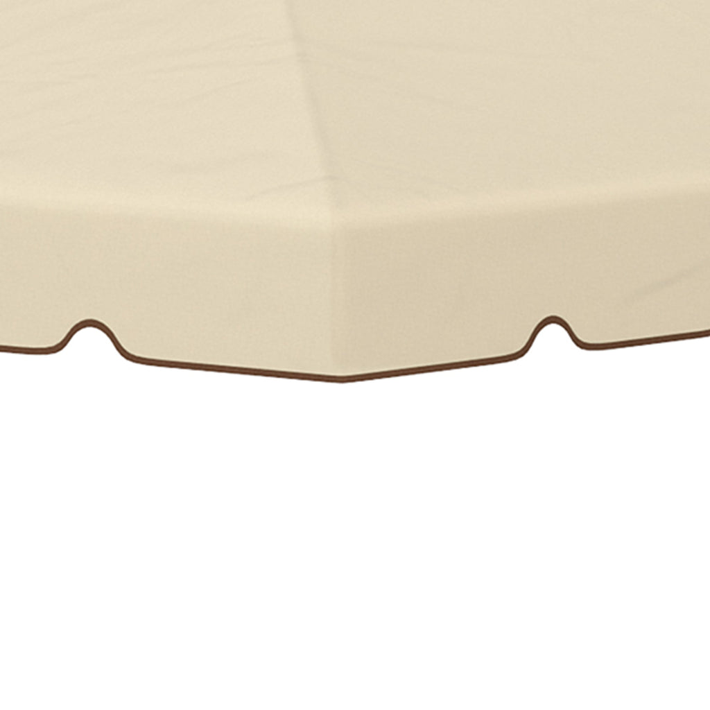 Easycomfort Tettuccio di Ricambio per Gazebo da Giardino 3x3m with Tetto a 2 Livelli in Poliestere Beige