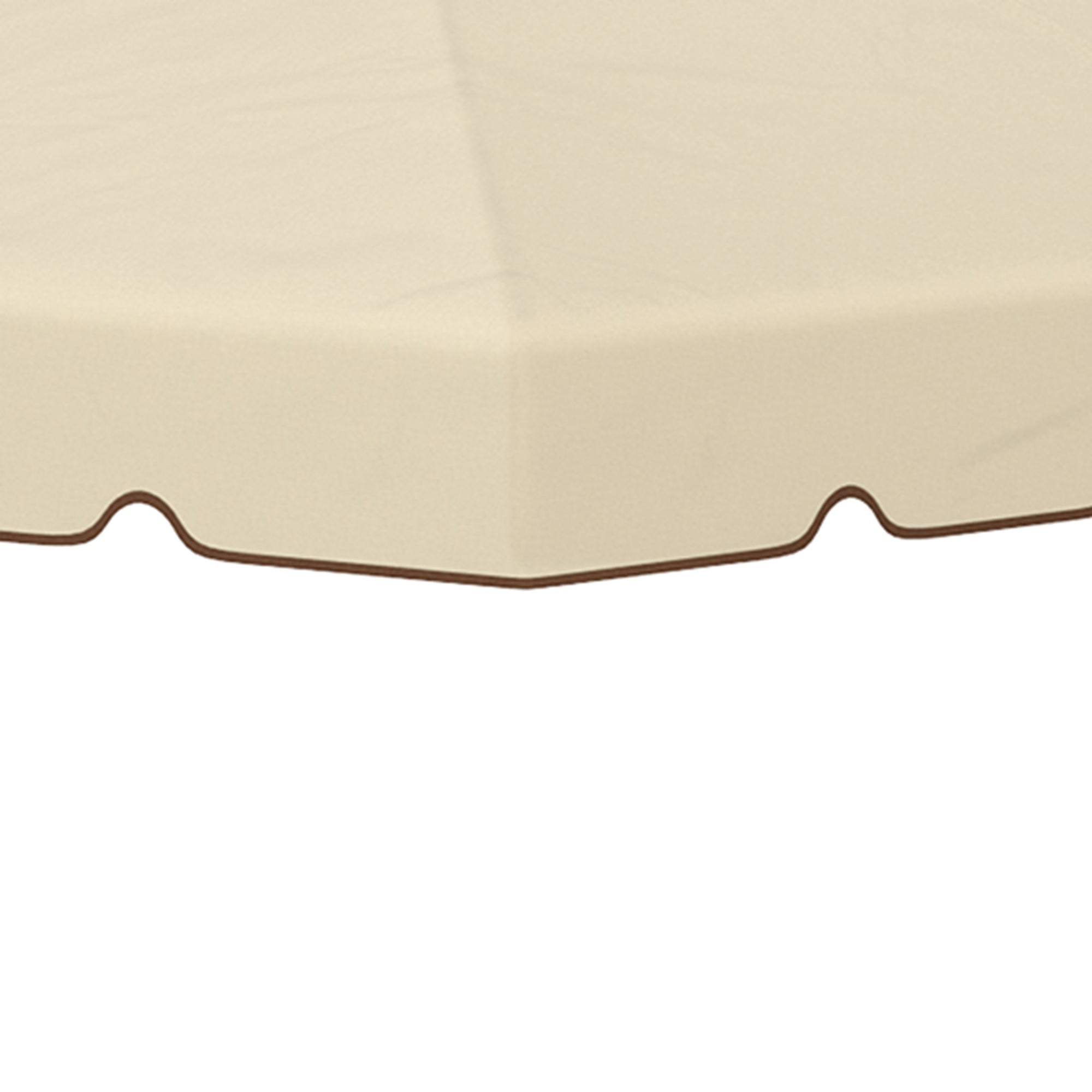 Easycomfort Tettuccio di Ricambio per Gazebo da Giardino 3x3m with Tetto a 2 Livelli in Poliestere Beige