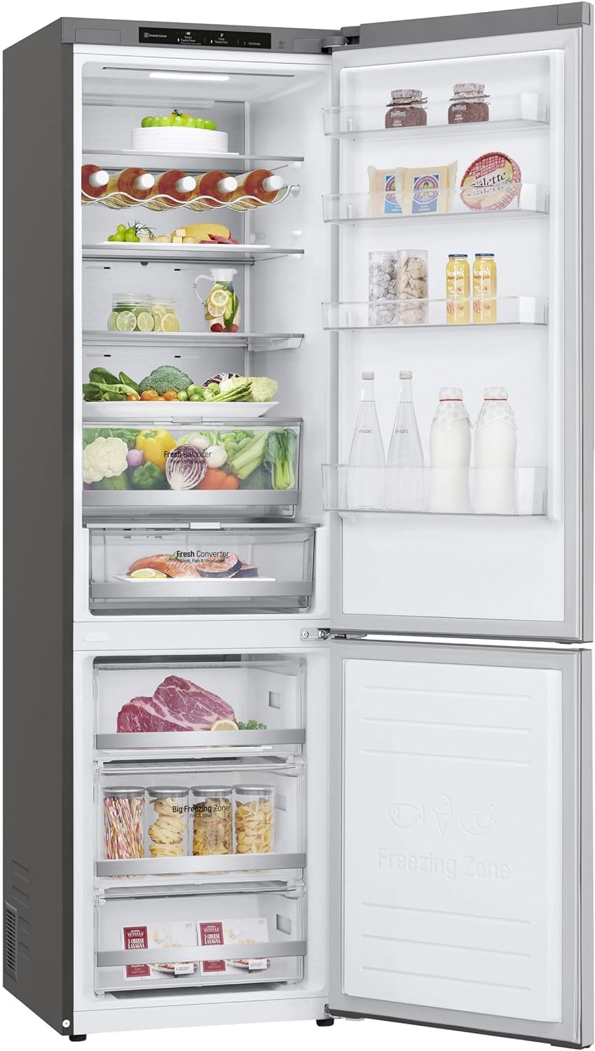 Frigorifero Combinato LG GBB72NSVCN1 384 Litri Classe C (A203xL59,5xP67,5) Total No Frost Inox