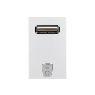 Scaldabagno a Gas Baxi Acquaprojet Blue air 14 Fi camera stagna da esterno low NOx METANO can be translated to Dutch as Gasboiler Baxi Acquaprojet Blue air 14 Fi gesloten verbrandingskamer voor buiten laag NOx methaan.