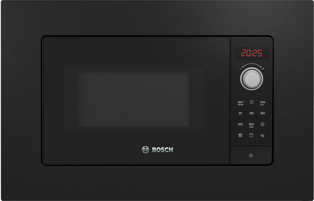 Inbouw Magnetron Bosch Serie 2 BEL623MB3 20 Liter (H38,2xB59,5xD33,5) 800 W Grill Draaiplateau 27 cm Zwart