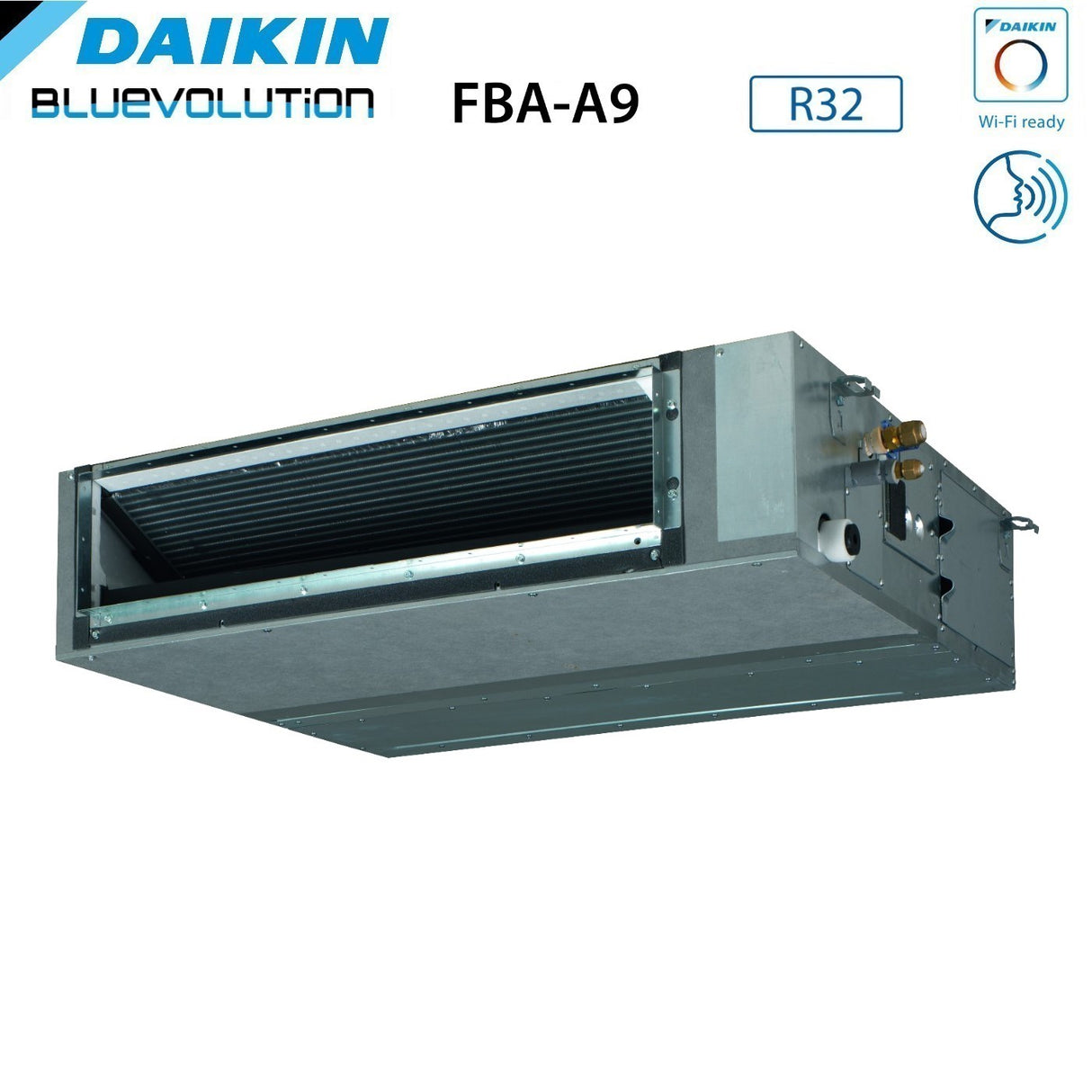 Interne Daikin Bluevolution-gekanaliseerde unit met gemiddelde capaciteit 18000 Btu FBA50A R-32 Wi-Fi optioneel
