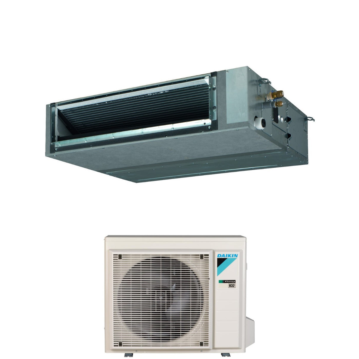 Airconditioner Daikin Bluevolution kanalisiert mittlere Prävalenz 12000 Btu FBA35A Einphasig R-32 Wi-Fi Optional - Italienische Garantie