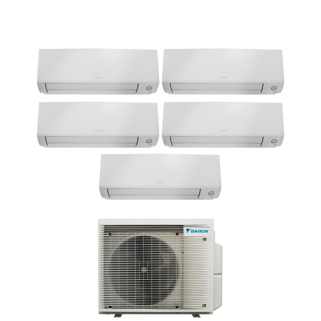 Airconditioner Daikin Bluevolution Penta Split Inverter-serie PERFERA ALL SEASON 9+9+12+12+12 met 5MXM90A R-32 geïntegreerde Wi-Fi 9000+9000+12000+12000+12000 Italiaanse garantie.
