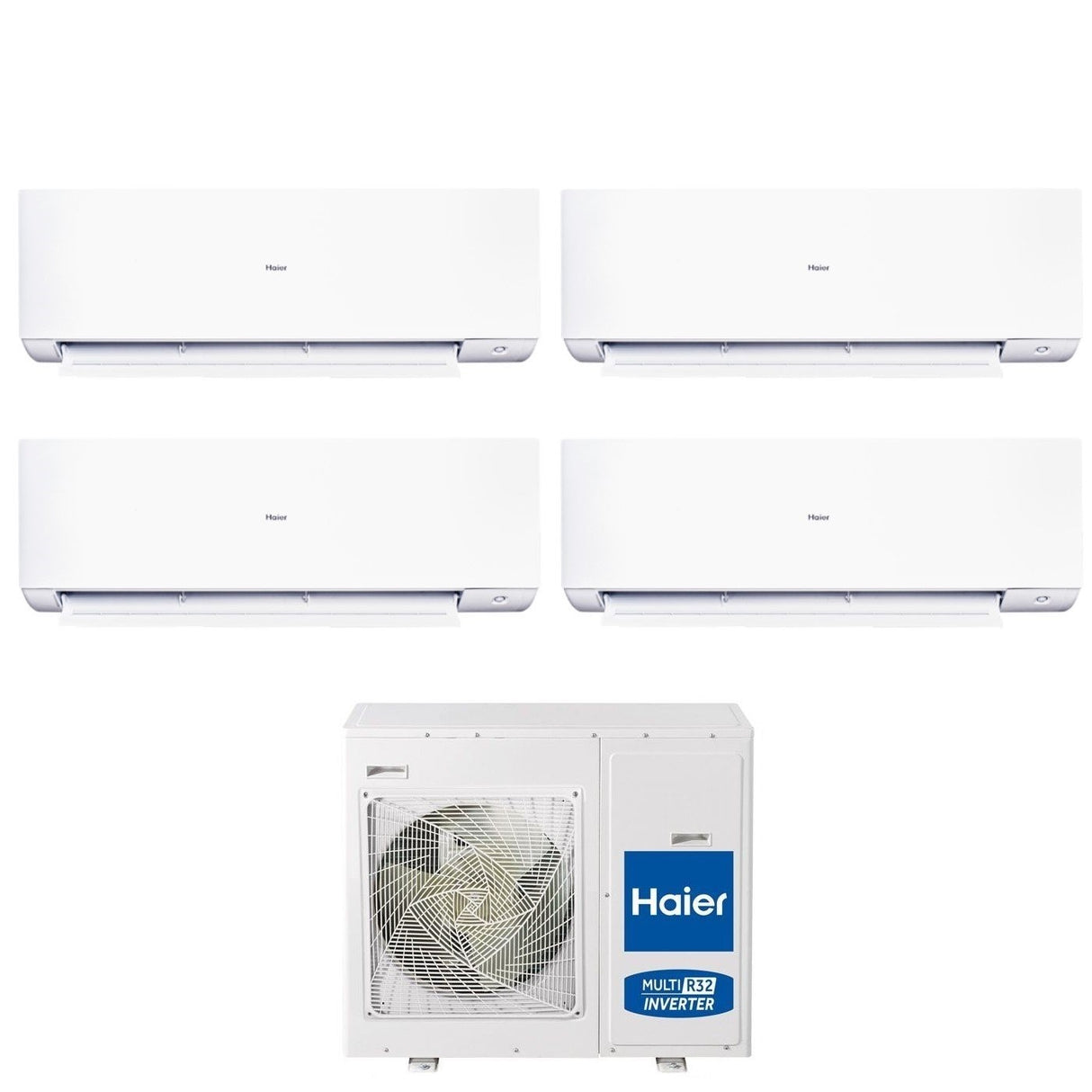 Klimaatregeling Airconditioner Haier Quadri Split Inverter serie EXPERT 7+7+9+15 met 4U75S2SR5FA R-32 Geïntegreerde Wi-Fi 7000+7000+9000+15000