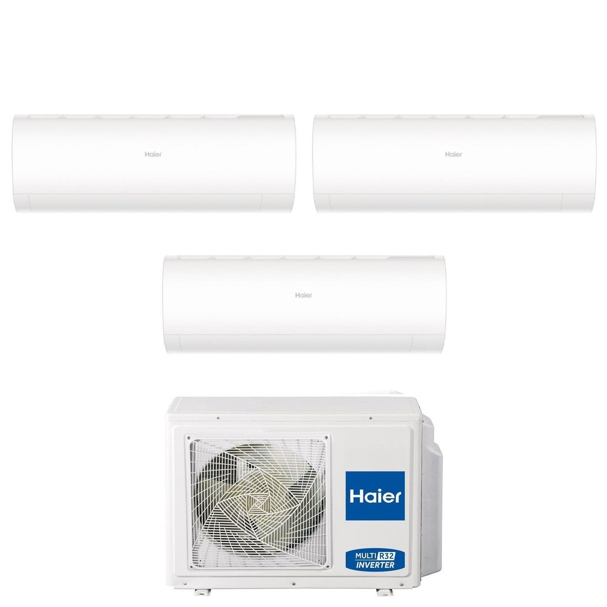 Airconditioner Haier Trial Split Inverter serie PEARL 7+9+9 met 3U55S2SR5FA R-32 geïntegreerde Wi-Fi 7000+9000+9000