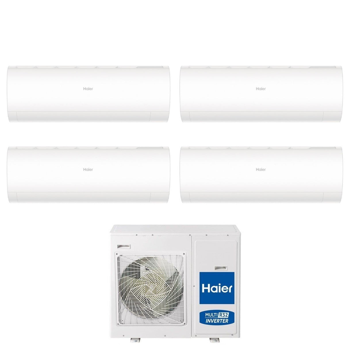 Airconditioner Airconditioner Haier Quadri Split Inverter serie PEARL 7+9+9+12 met 4U75S2SR5FA R-32 Ingebouwde Wi-Fi 7000+9000+9000+12000